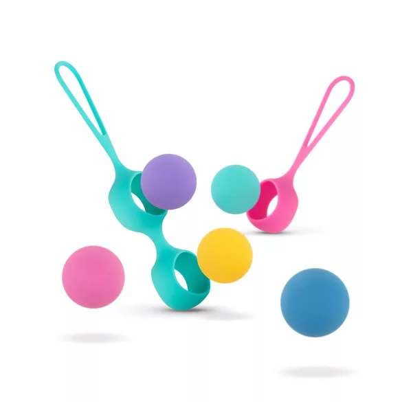 PMV20 Vita - kegelbal set - verstelbaar gewicht - siliconen - multicolor