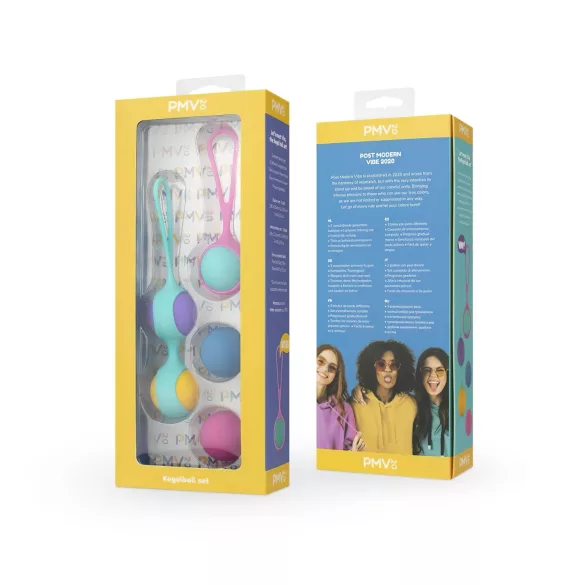 PMV20 Vita - kegelbal set - verstelbaar gewicht - siliconen - multicolor