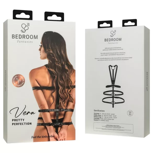 Bedroom Fantasies - bondage harnas - verstelbaar - zwart