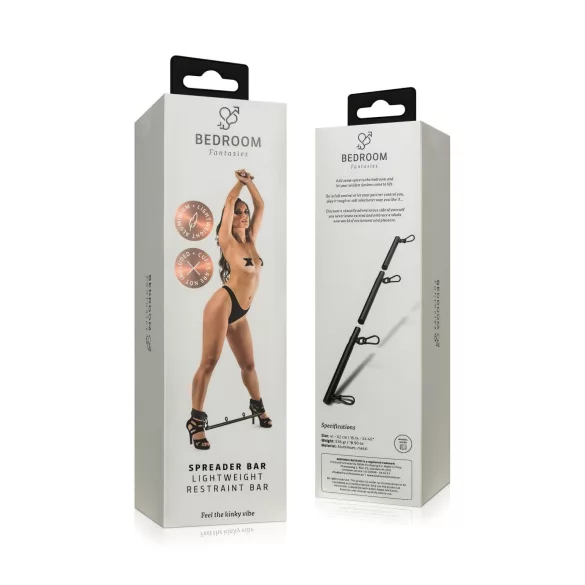 Bedroom Fantasies - verstelbare spreader bar - metaal - zwart