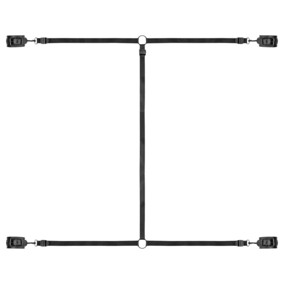 Bedroom Fantasies - bed bondage set - verstelbaar - zwart