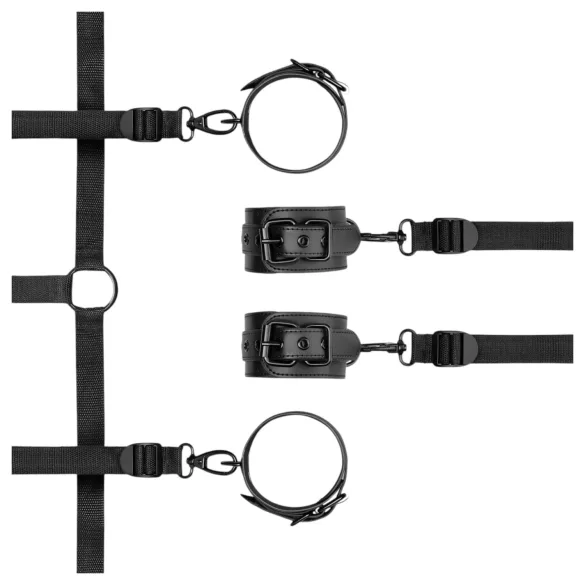 Bedroom Fantasies - bed bondage set - verstelbaar - zwart