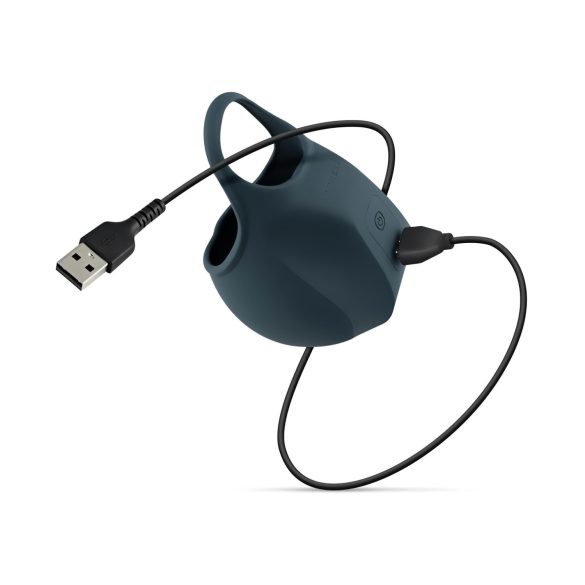 Boners - testikelmasturbator met vibratie - blauw - oplaadbaar