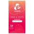 EasyGlide Ribbel & Nopjes - geribbelde en noppen condooms (10 stuks)