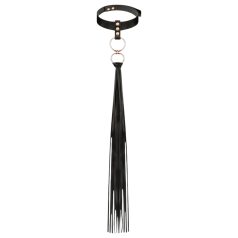 Rosy Gold - halsband en zweep - zwart