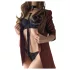 Rosy Gold - halsband en zweep (zwart)