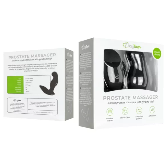 Easytoys Anal Collection - draadloze vibrerende buttplug - siliconen - zwart