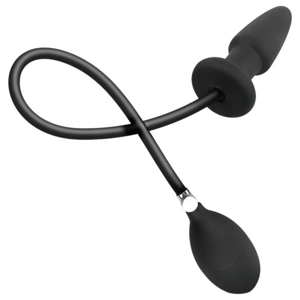 EasyToys - opblaasbare buttplug - zwart