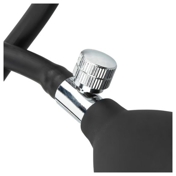 EasyToys - opblaasbare buttplug - zwart