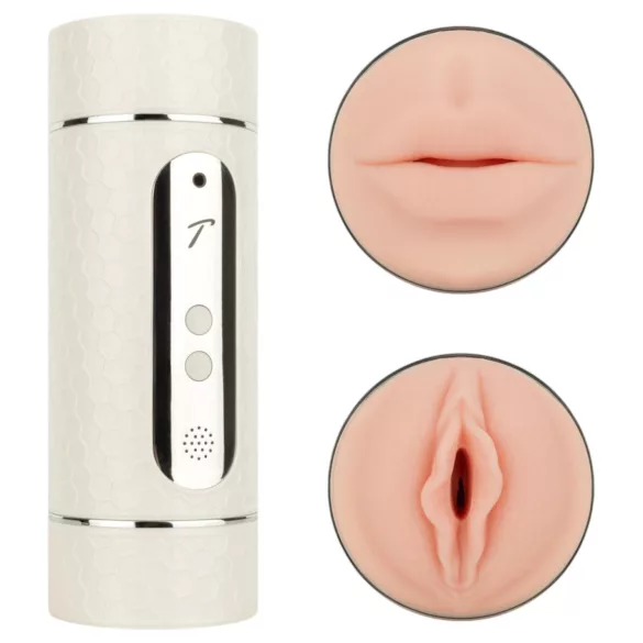 Teazers - masturbator met spraakbesturing - mond en vagina - wit