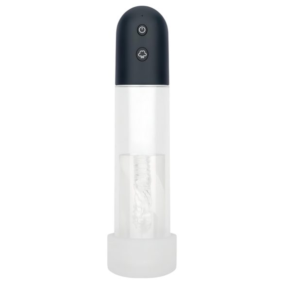 Boners - automatische penis pomp masturbator (transparant-zwart)