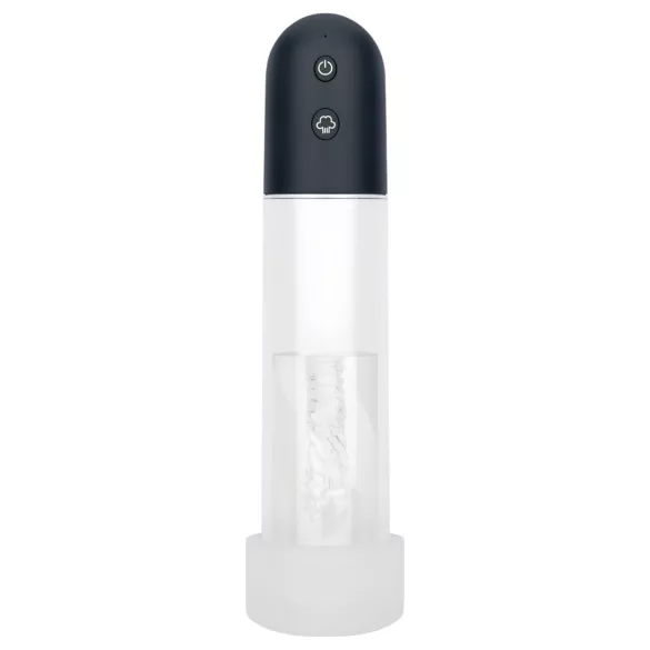 Boners - automatische penispomp‑masturbator (transparant‑zwart)
