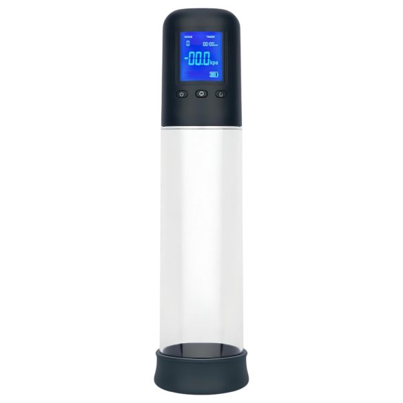Boners - Automatische LCD-penispomp (transparant-zwart)