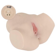   FWB - masturbator torso met vibrator - levensecht - huidskleur