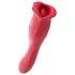 Teazers - dubbelzijdige vibrator met tongvormige clitorisstimulator (rood)