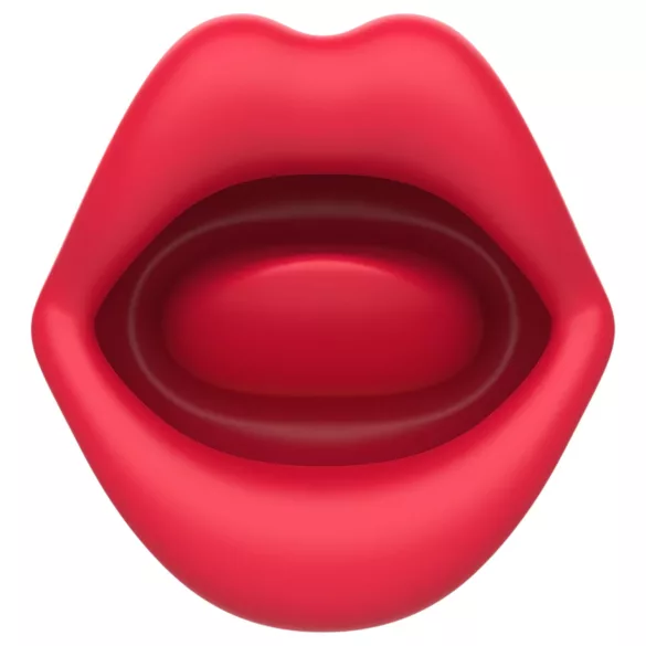 Teazers - dubbelzijdige vibrator met tongvormige clitorisstimulator (rood)