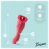 Teazers - dubbelzijdige vibrator met tongvormige clitorisstimulator (rood)