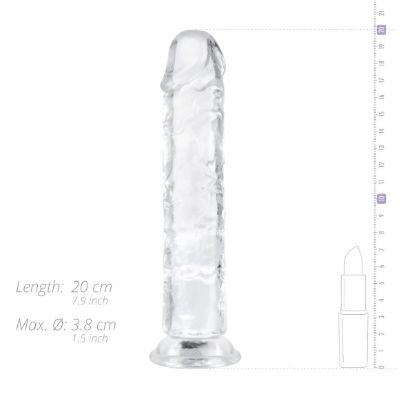 EasyToys - jelly dildo - 18cm (transparant)