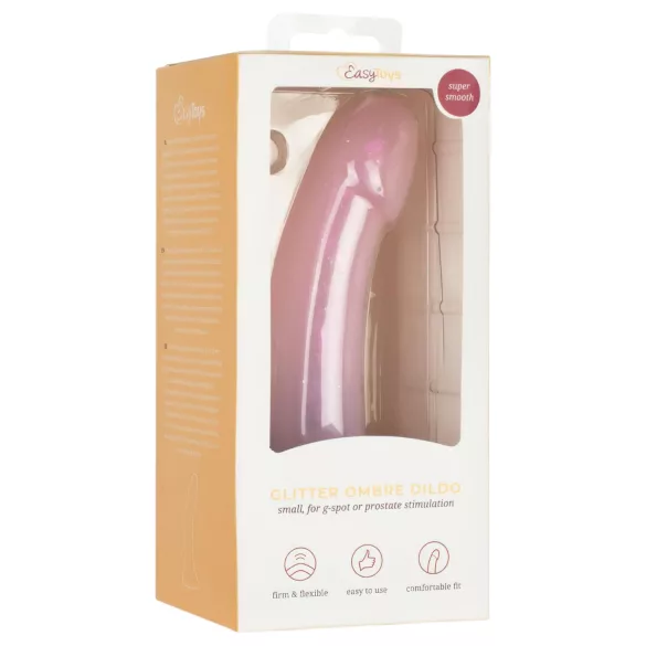 EasyToys Mermaid - dildo met glitters - 15 cm - roze