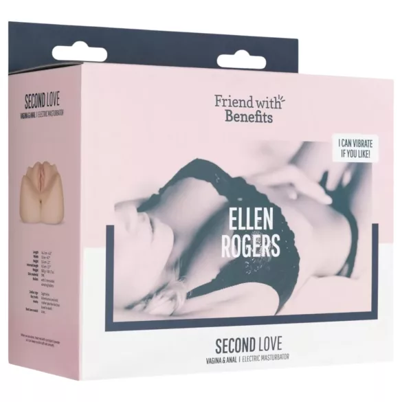 FWB - Masturbator vagina en anus - Vibrerend - Realistisch - Huidkleur