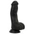 Easytoys - realistische dildo met ballen - 12 cm (zwart)