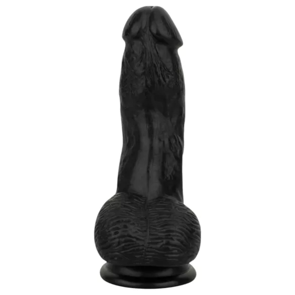 Easytoys - realistische dildo met ballen - 12 cm - zwart
