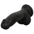 Easytoys - realistische dildo met ballen - 12 cm (zwart)