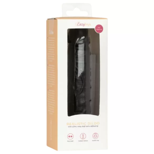 Easytoys - realistische dildo - 12 cm - zwart
