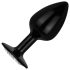 / Easytoys Anale Collectie - anale plug met steen - S (zwart)