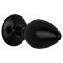 / Easytoys Anale Collectie - anale plug met steen - S (zwart)