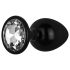 Easytoys Anale Collectie - anale plug met steen - L (zwart)