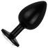 Easytoys Anale Collectie - anale plug met steen - L (zwart)