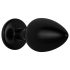 Easytoys Anale Collectie - anale plug met steen - L (zwart)