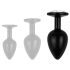 Easytoys Anale Collectie - anale plug met steen - L (zwart)