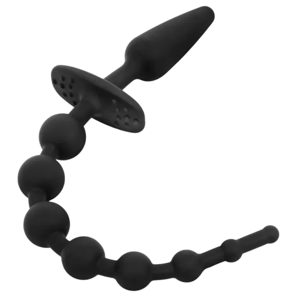 EasyToys - anale plug 2-in-1 - siliconen - zwart