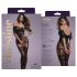Christine - transparante netstof jumpsuit - (zwart) - XS-XL