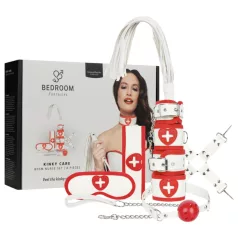 Bedroom Fantasies - verpleegsterskostuum 8-delig - rood/wit