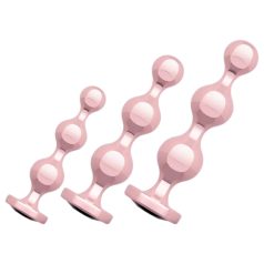 Rosy Gold - anaal dildo set (rosegoud)