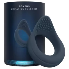 Boners - vibrerende penisring - siliconen - blauw