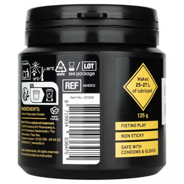 BUTTR - glijmiddel in poedervorm, instant (135 g)