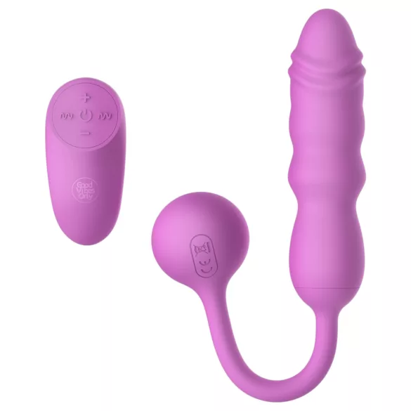 Good Vibes Only - duw-vibratie-ei met afstandsbediening (roze)