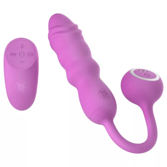 Good Vibes Only - duw-vibratie-ei met afstandsbediening (roze)