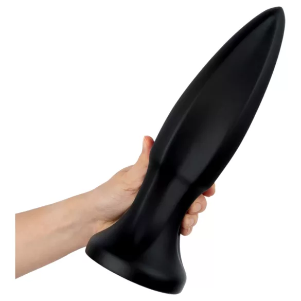 BUTTR Huge Explosive II - enorme anaalplug (zwart) - 29 cm