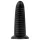 BUTTR Double Ribbed - extra grote geribbelde buttplug (zwart) - 26 cm