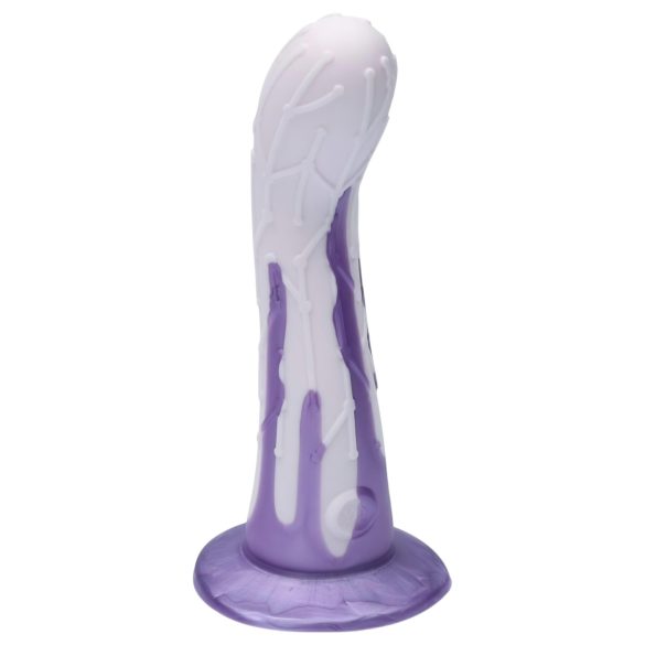 Ylva & Dite Cryptodite - zuignap dildo met patroon (roze-paars)