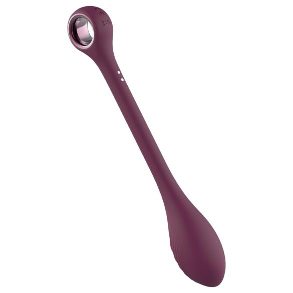 Glam - oplaadbare, waterdichte buigbare G-spot vibrator (paars)