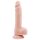 Mr. Dixx 7.6 - zuignap dildo met ballen - natuur (19,5 cm)