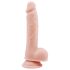 Mr. Dixx 7.6 - zuignap dildo met ballen - natuur (19,5 cm)