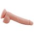 Mr. Dixx 7.6 - zuignap dildo met ballen - natuur (19,5 cm)