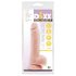 Mr. Dixx 7.6 - zuignap dildo met ballen - natuur (19,5 cm)